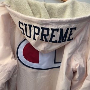 Light Pink Champion Supreme Jacket